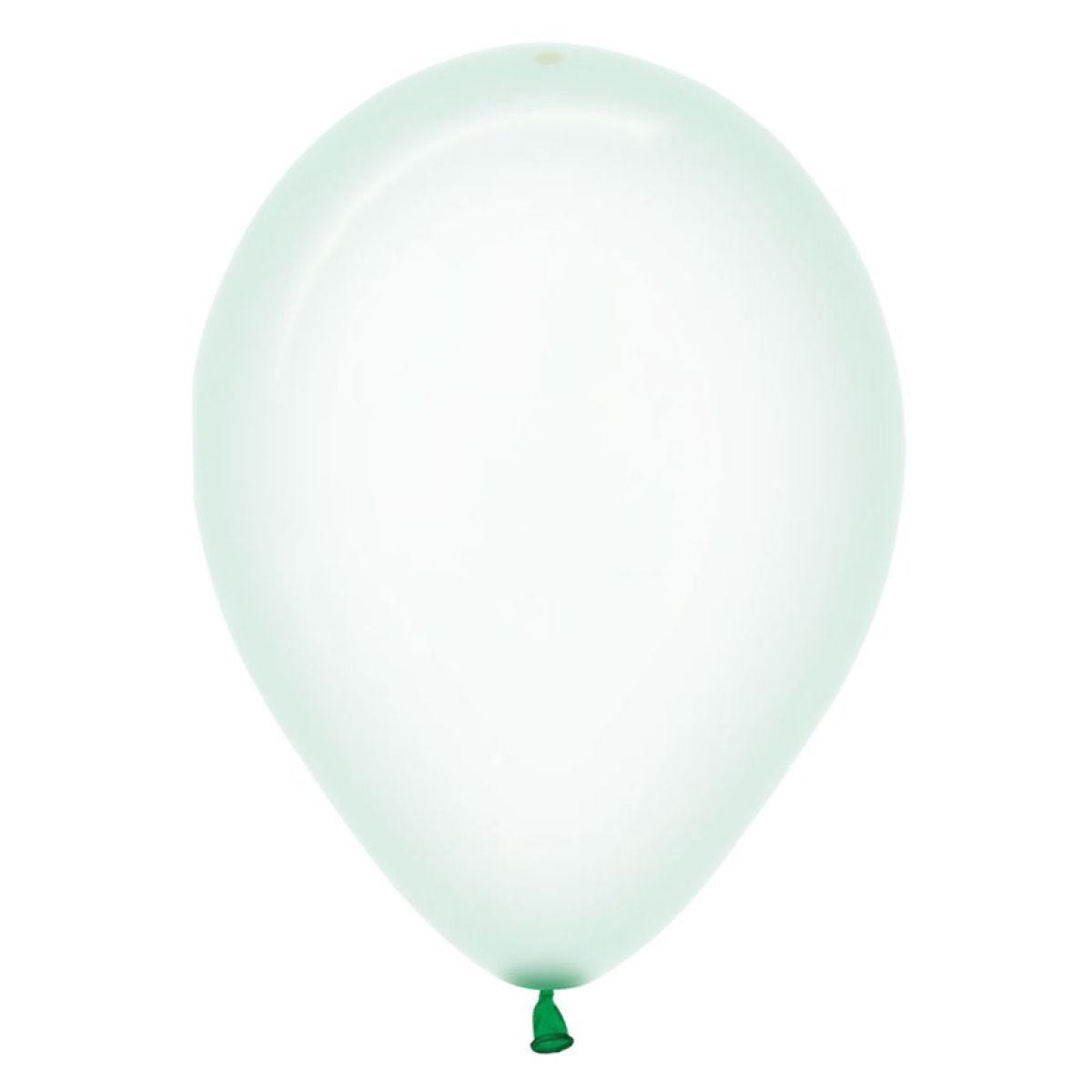 Pastel Green Crystal Balloons - 12" Latex (50pk)