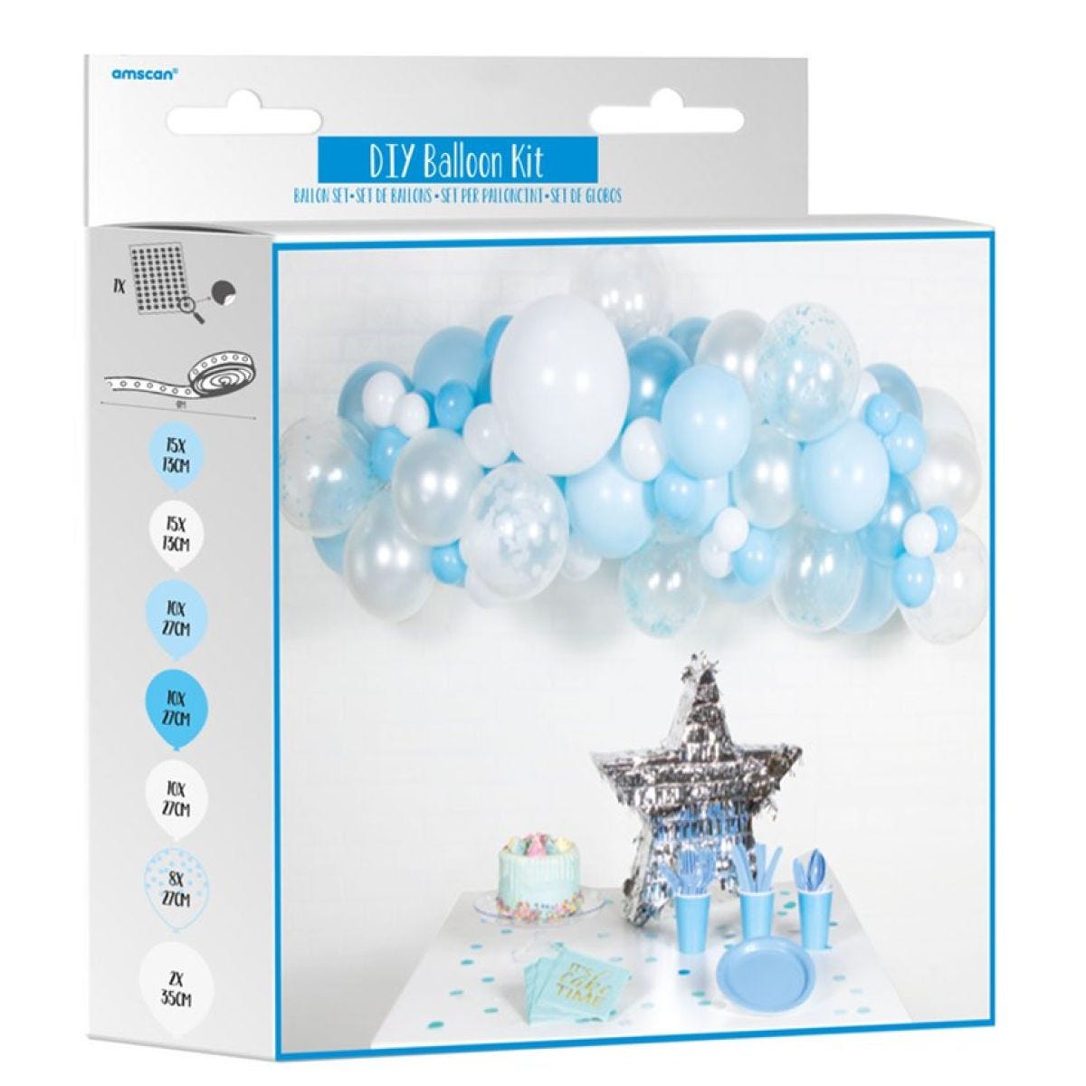 Blue Latex Balloon Arch Garland