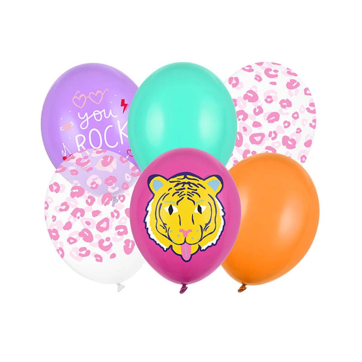 You Rock Printed Balloons - 12" Latex (6pk)