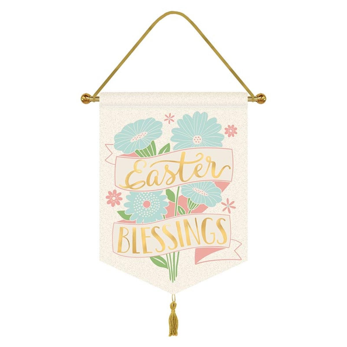 Easter Blessings Canvas Banner - 43cm