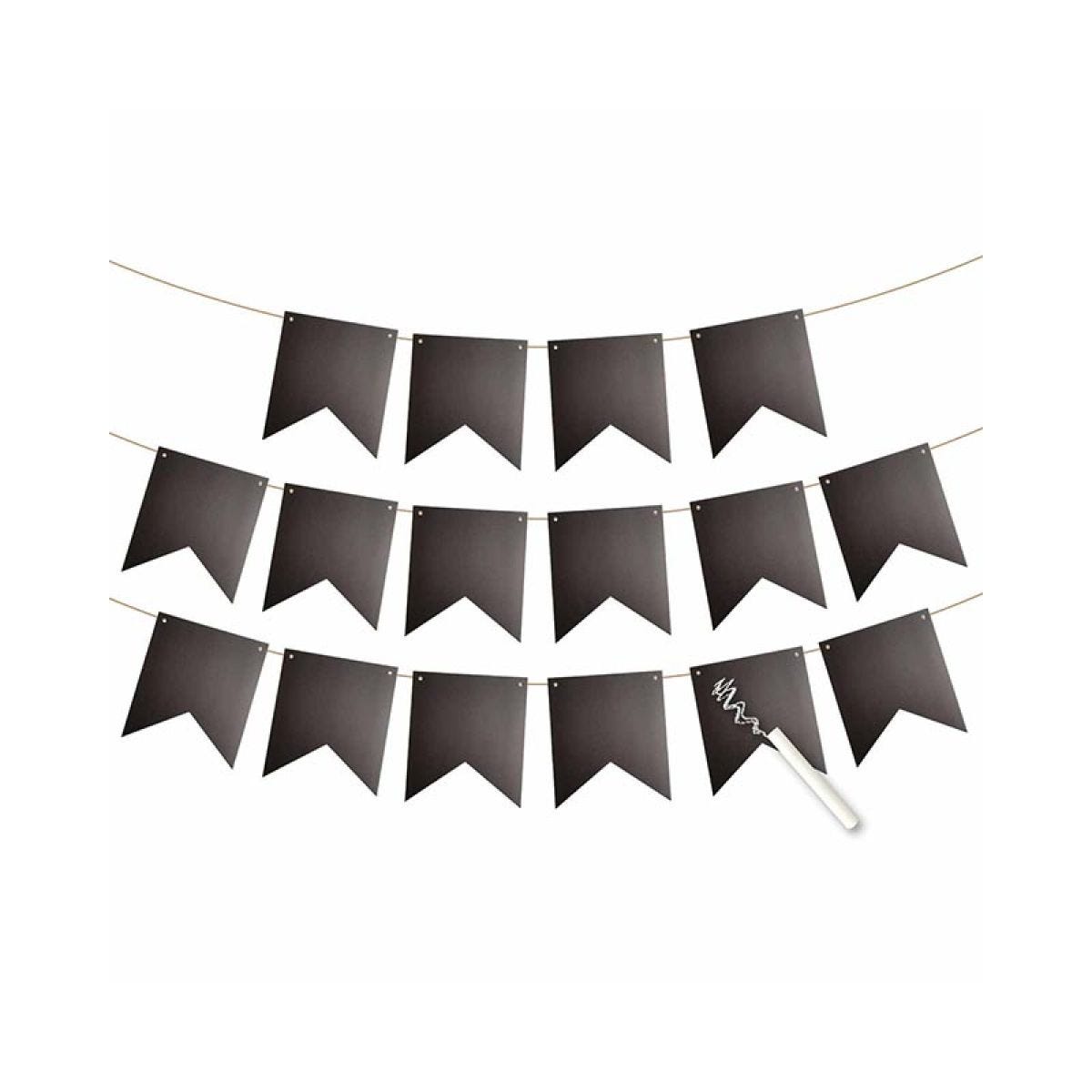 Personalisable Chalk Board Pennant Banner - 3.2m