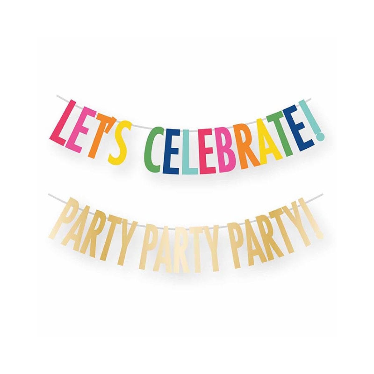 Let&apos;s Celebrate Paper Banners (2pcs)