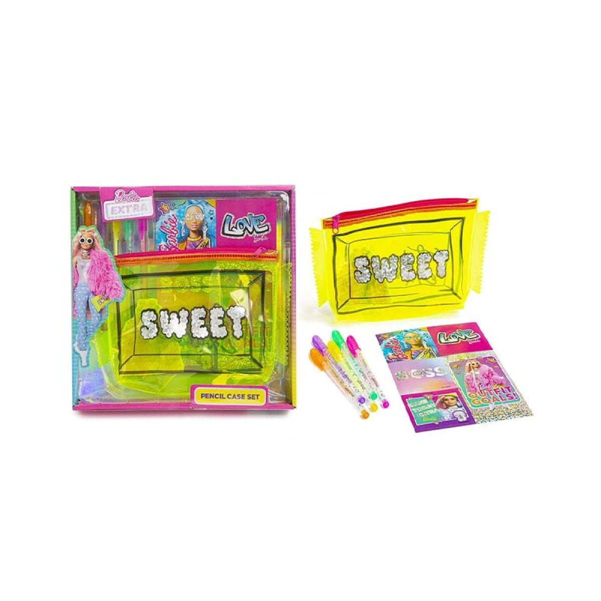 Barbie Extra Pencil Case Set