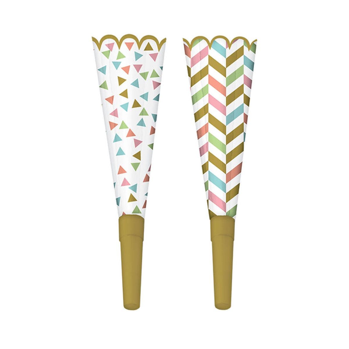 Confetti Fun Party Horns (8pk)