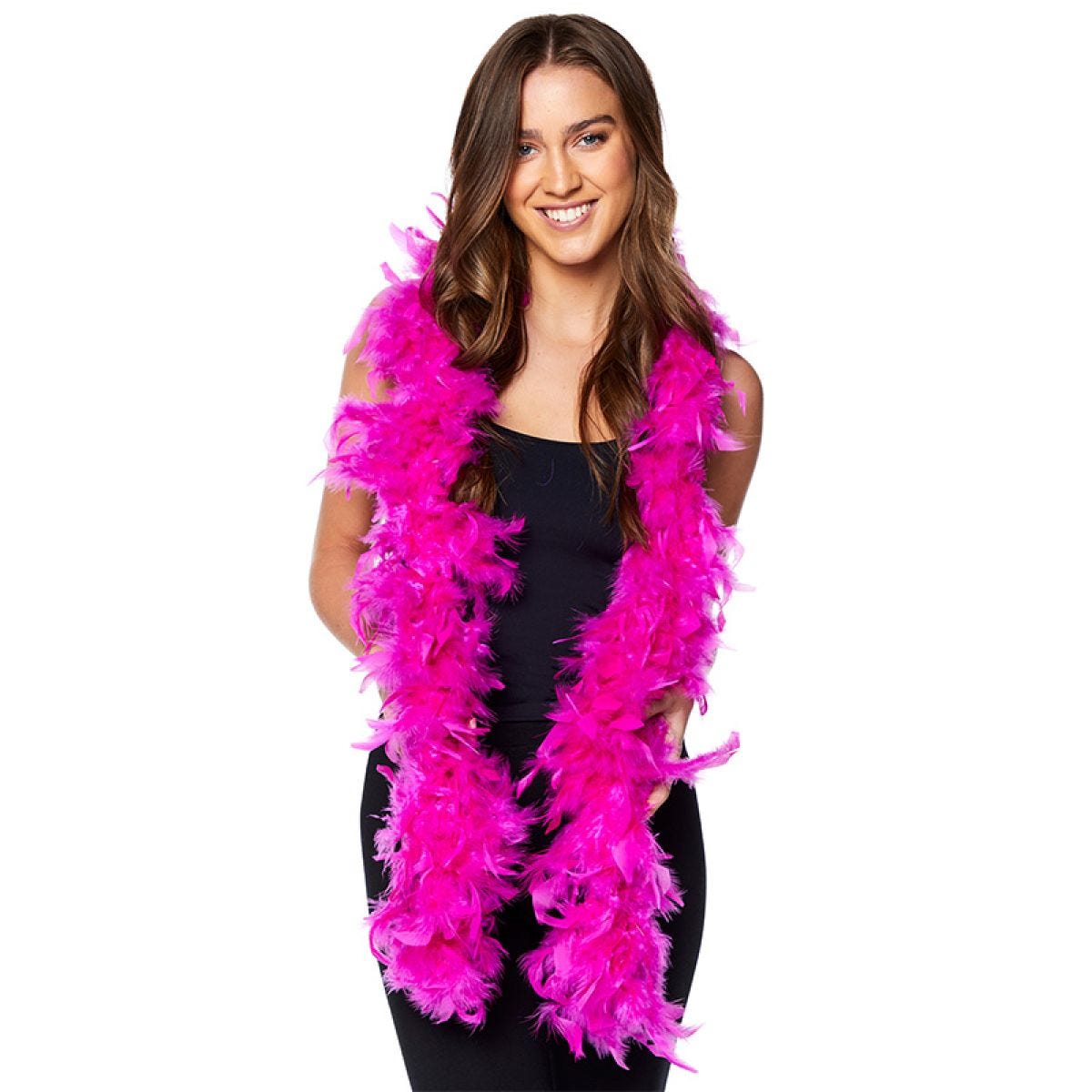 Deluxe Fuschia Feather Boa