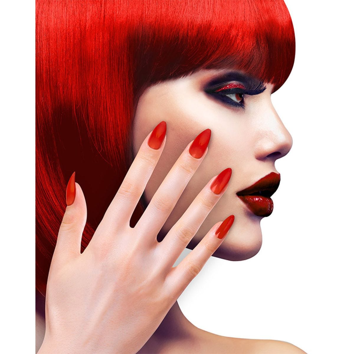 Red Stiletto Nails