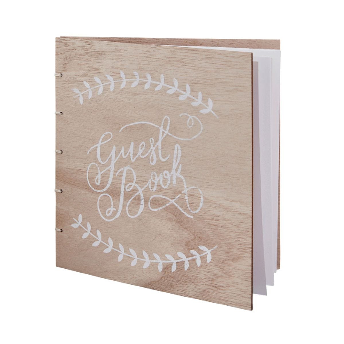 Boho Wedding Wooden Guest Book