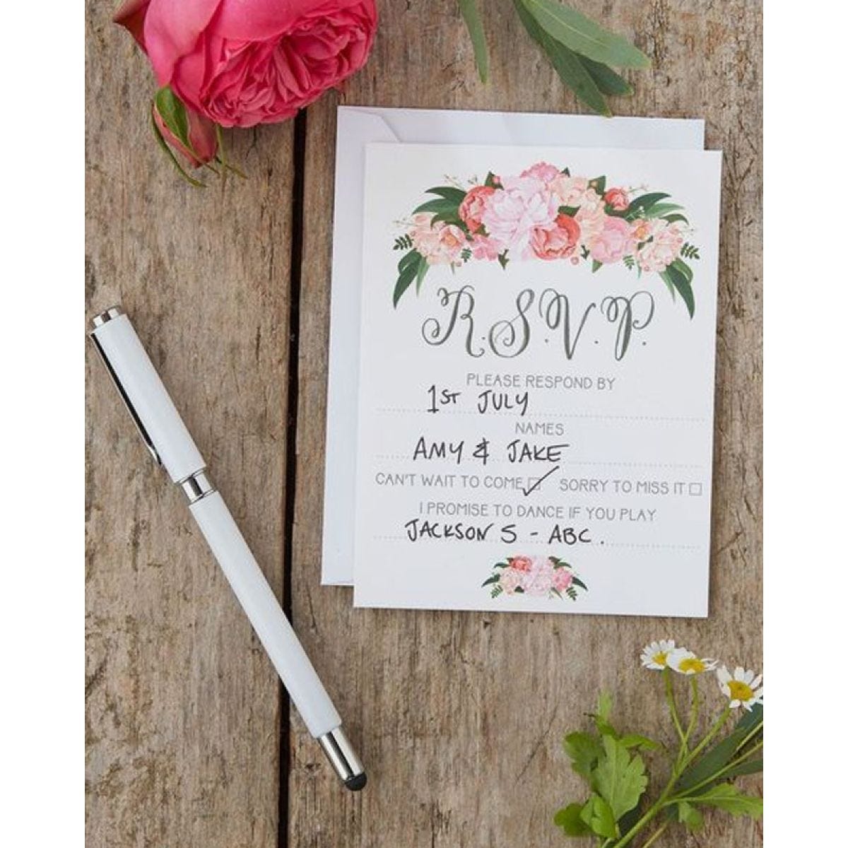 Boho Wedding RSVP Cards
