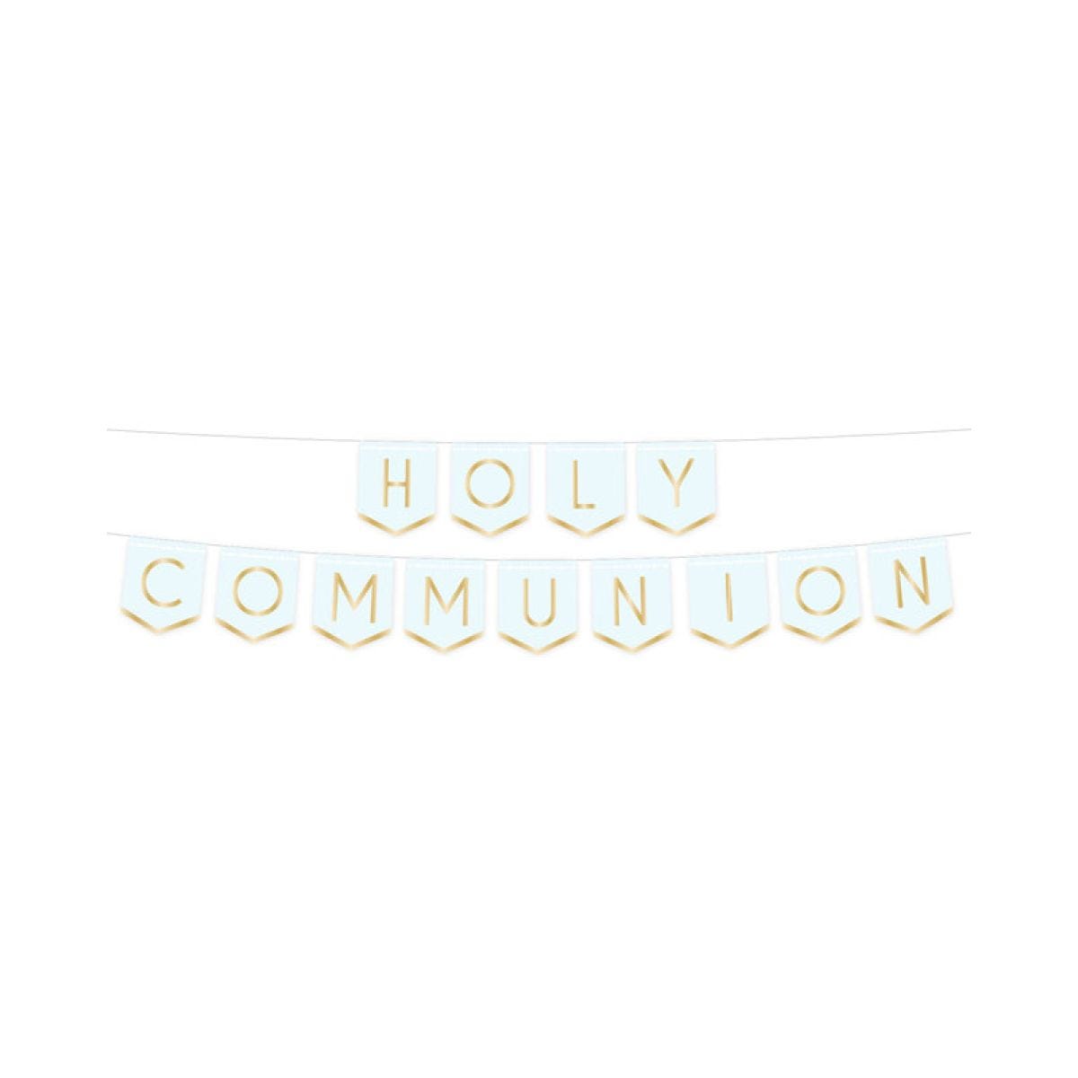 Blue Botanical &apos;Holy Communion&apos; Paper Banner - 2.5m