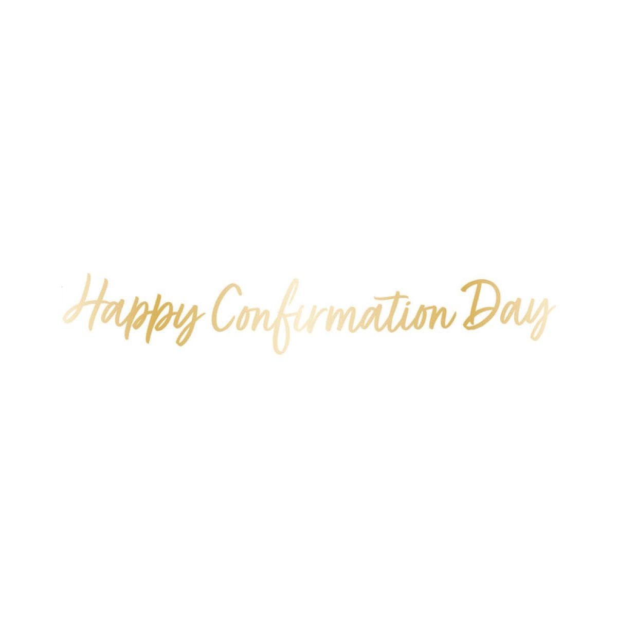 Botanical Celebration &apos;Happy Confirmation Day&apos;  Paper Banner - 1.6m