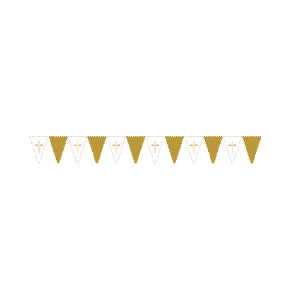 Botanical Celebration Cross Plastic Bunting - 2.75m