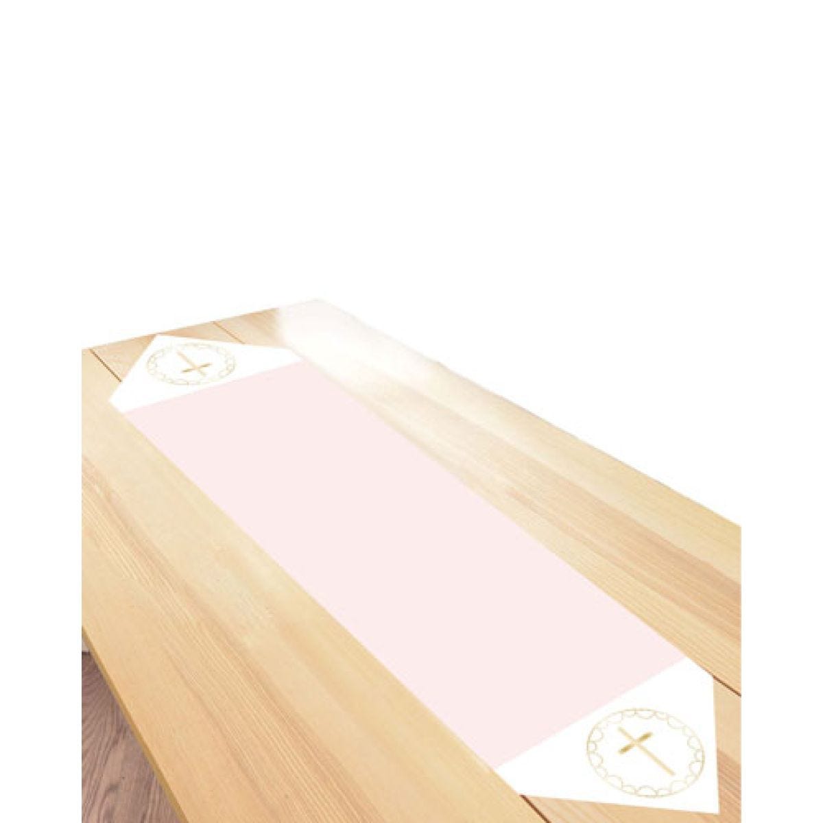 Pink Botanical Fabric Table Runner - 1.8m