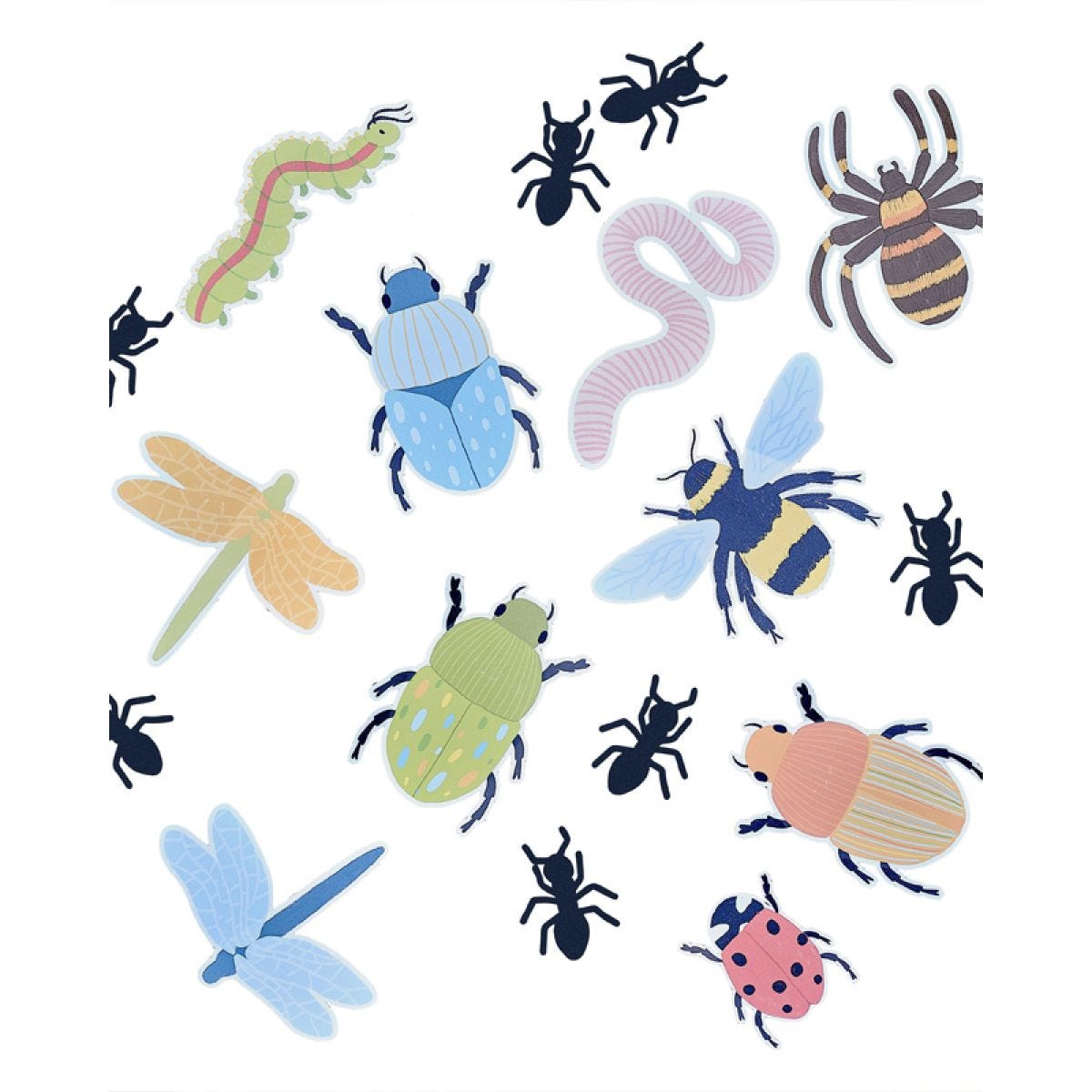 Bugging Out Card Stick On Bug Wall Decorations (30pk)