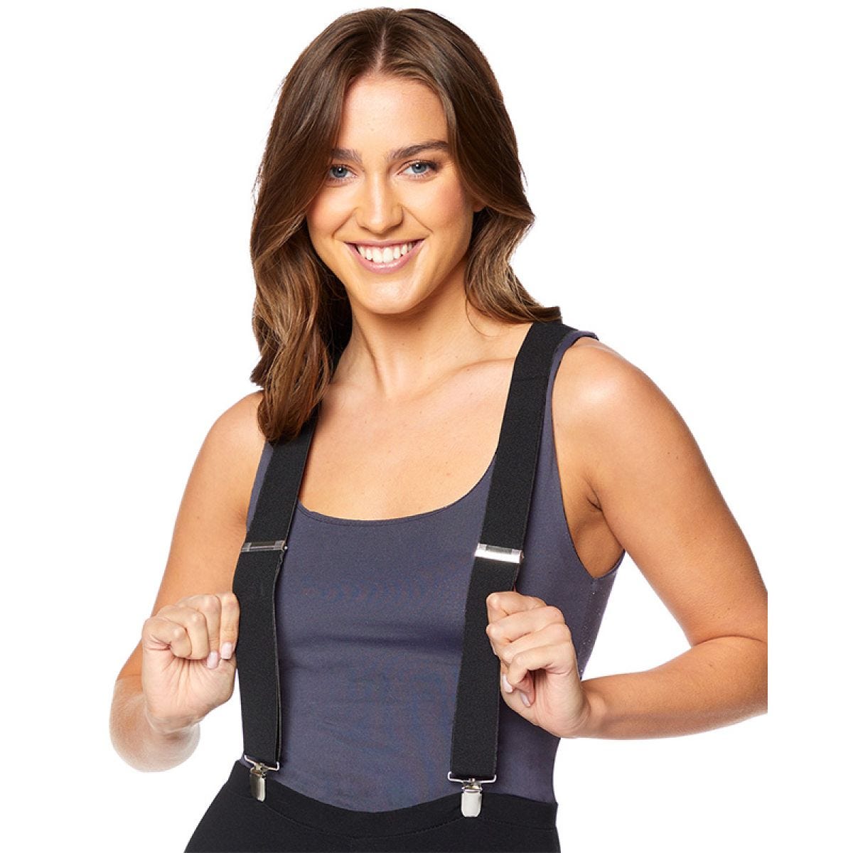 Black Suspender Braces
