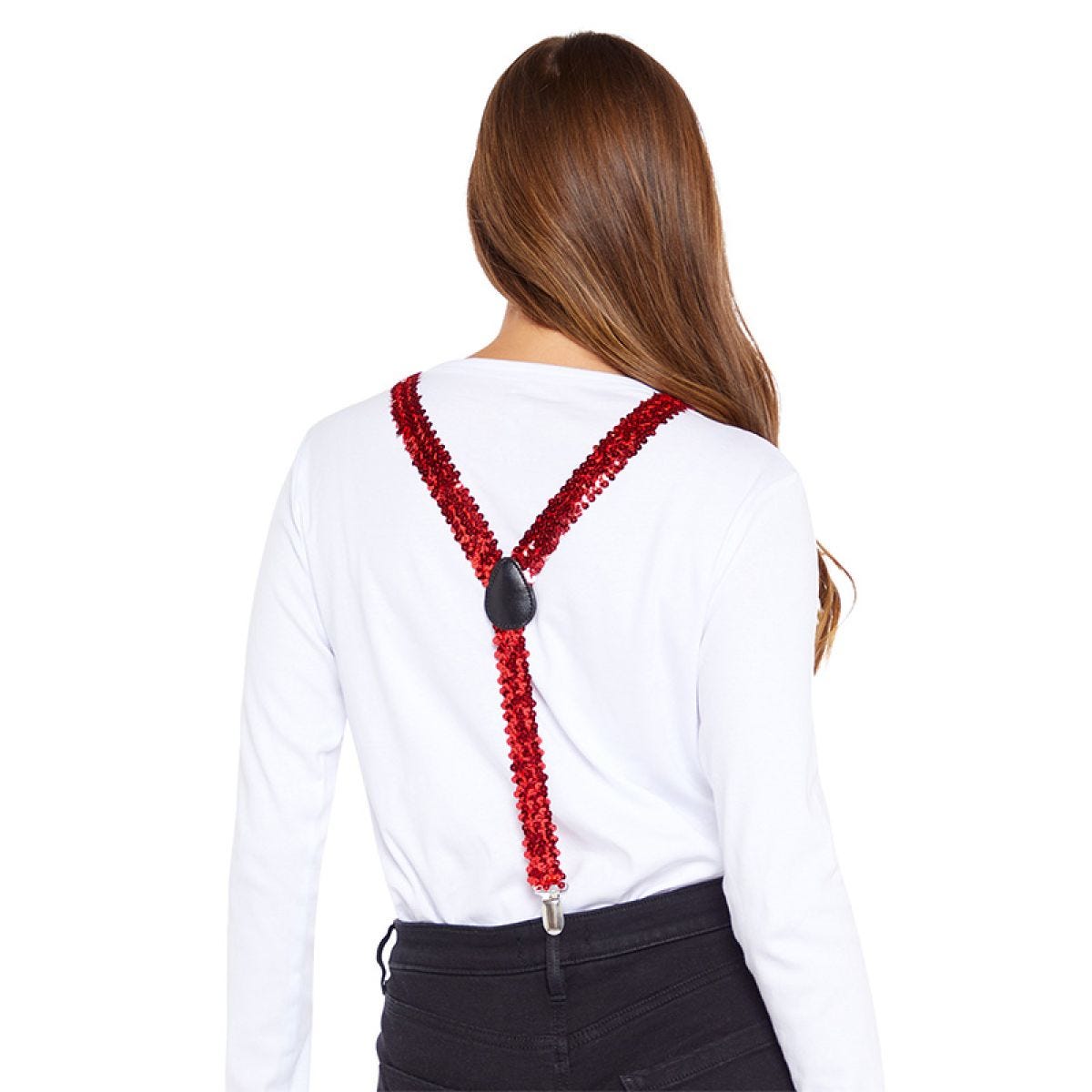 Red Sequin Braces