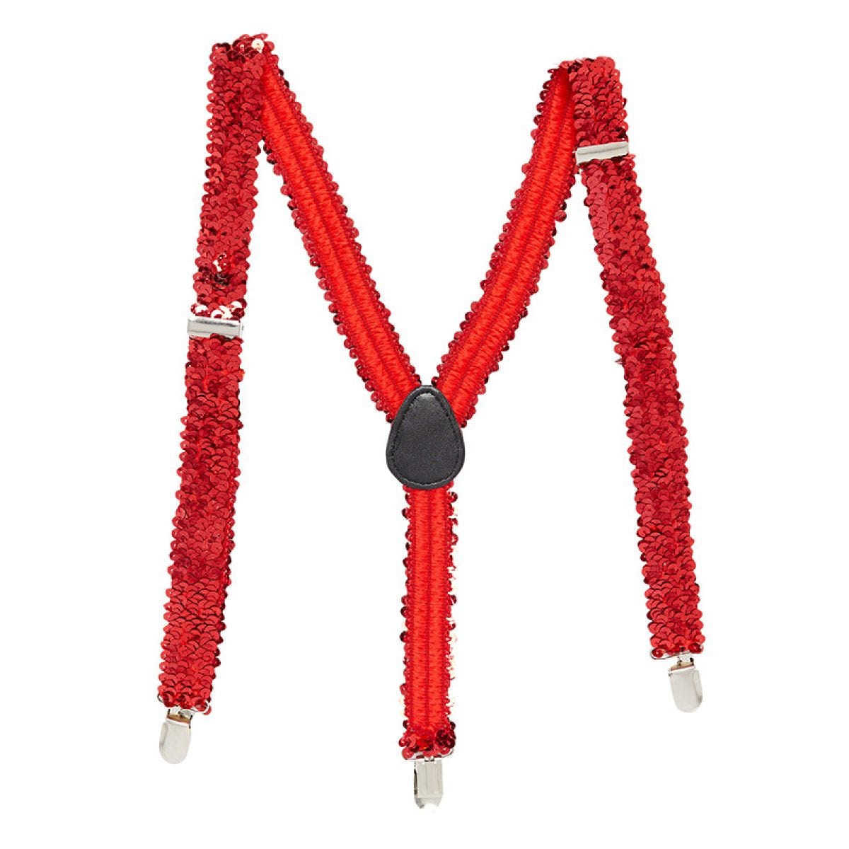 Red Sequin Braces