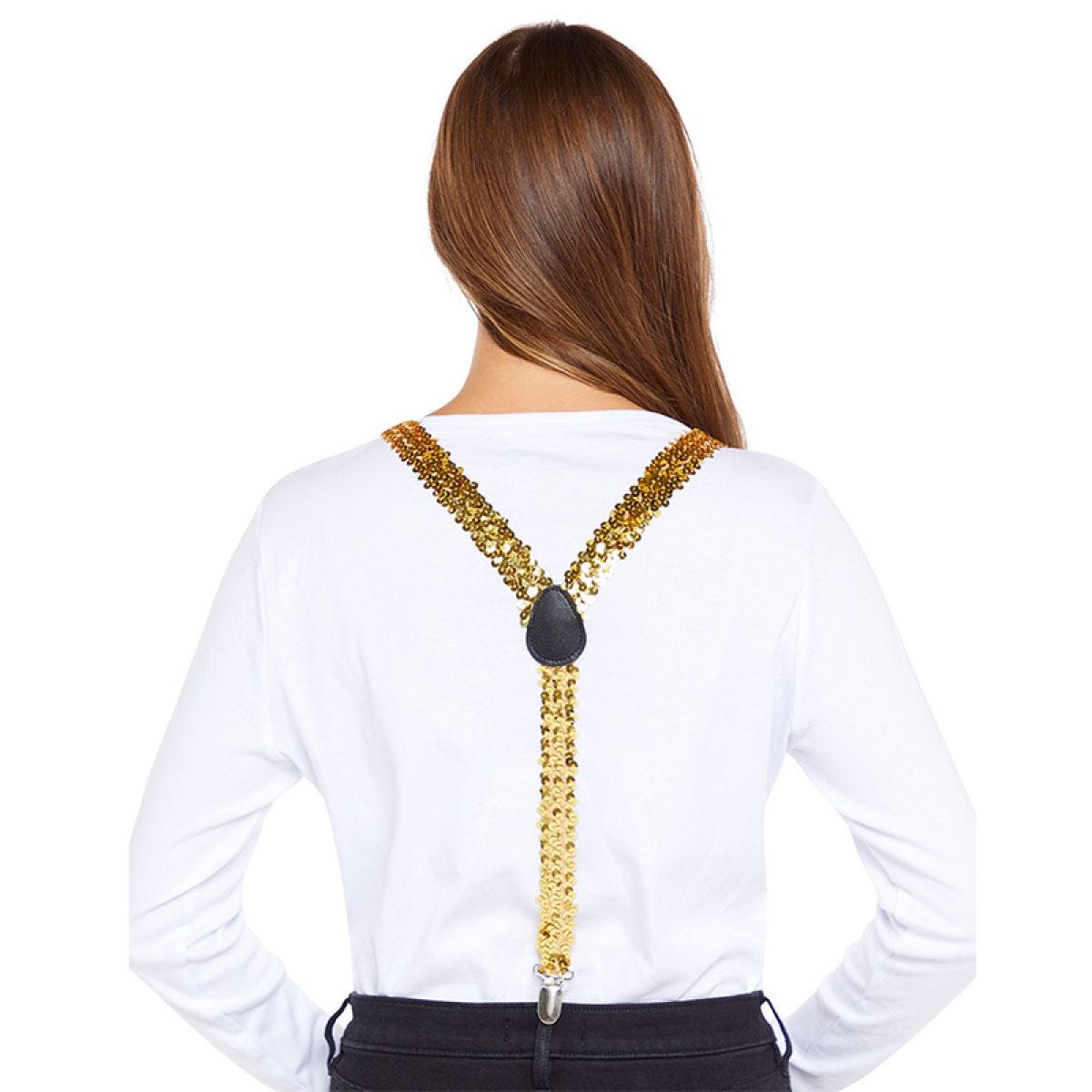 Gold Sequin Braces