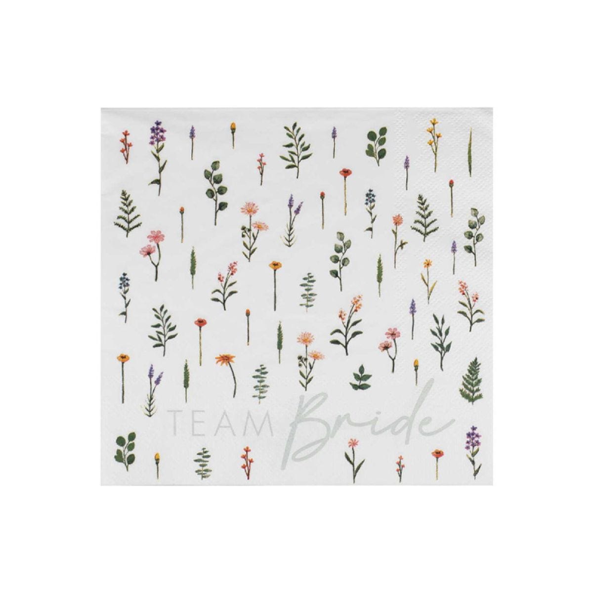 Bridal Bloom Floral Paper Napkins - 33cm (16pk)
