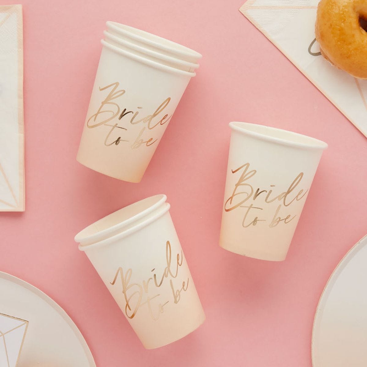 Bride to Be Paper Cups