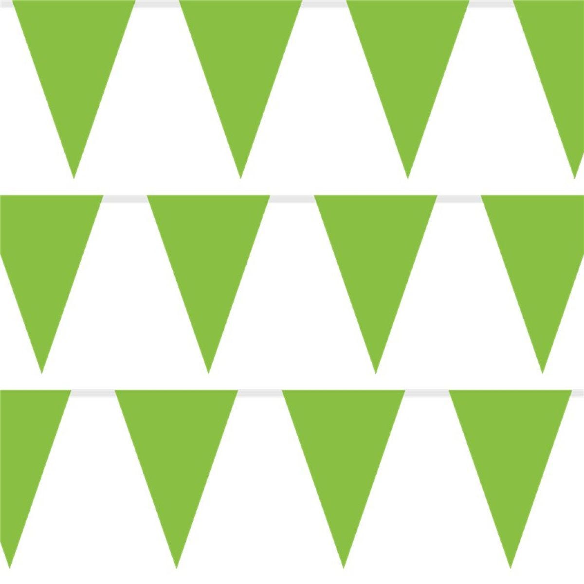 Green Plastic Bunting - 10m