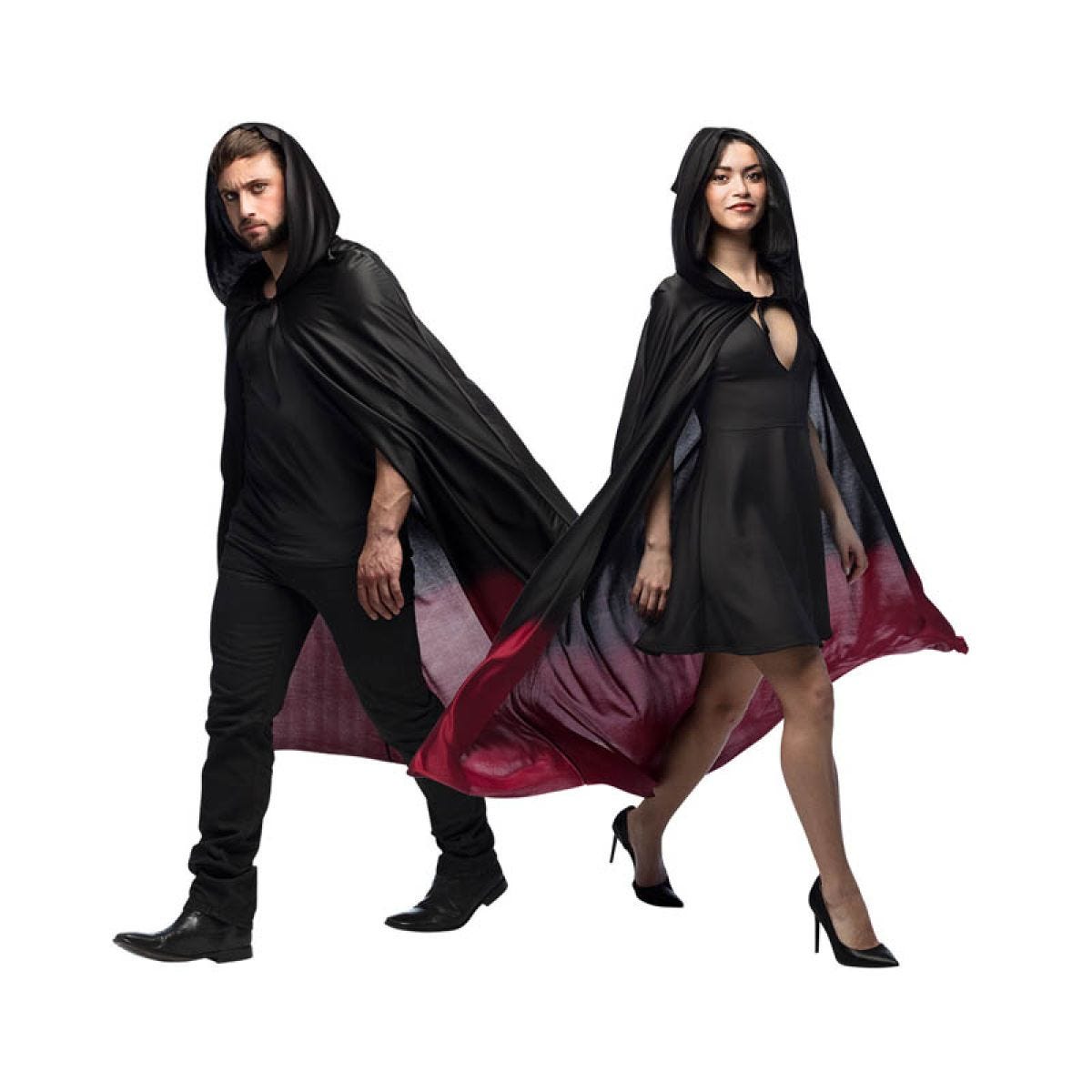 Black & Red Cape - 170cm