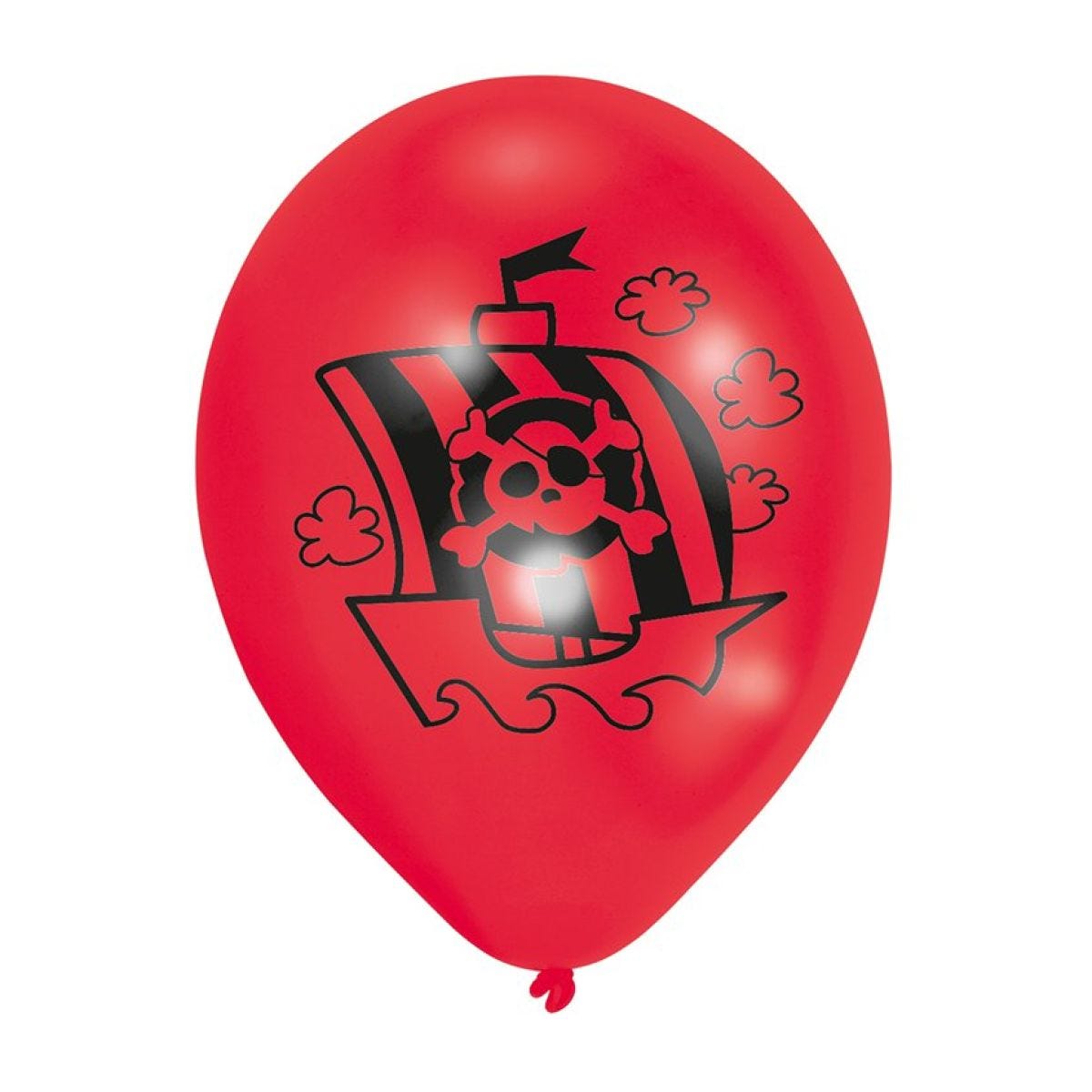 Captain Pirate Balloons - 9" Latex (6pk)