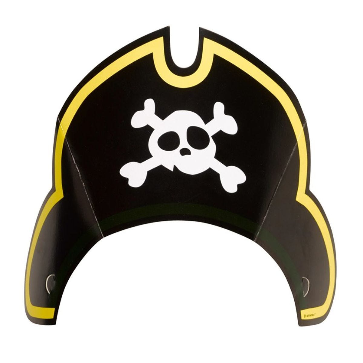 Captain Pirate Party Hats (8pk)