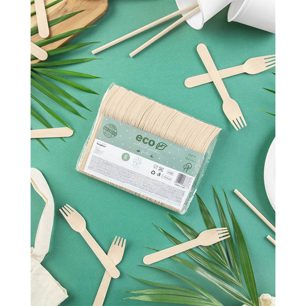 Natural Wooden Forks (100pk)