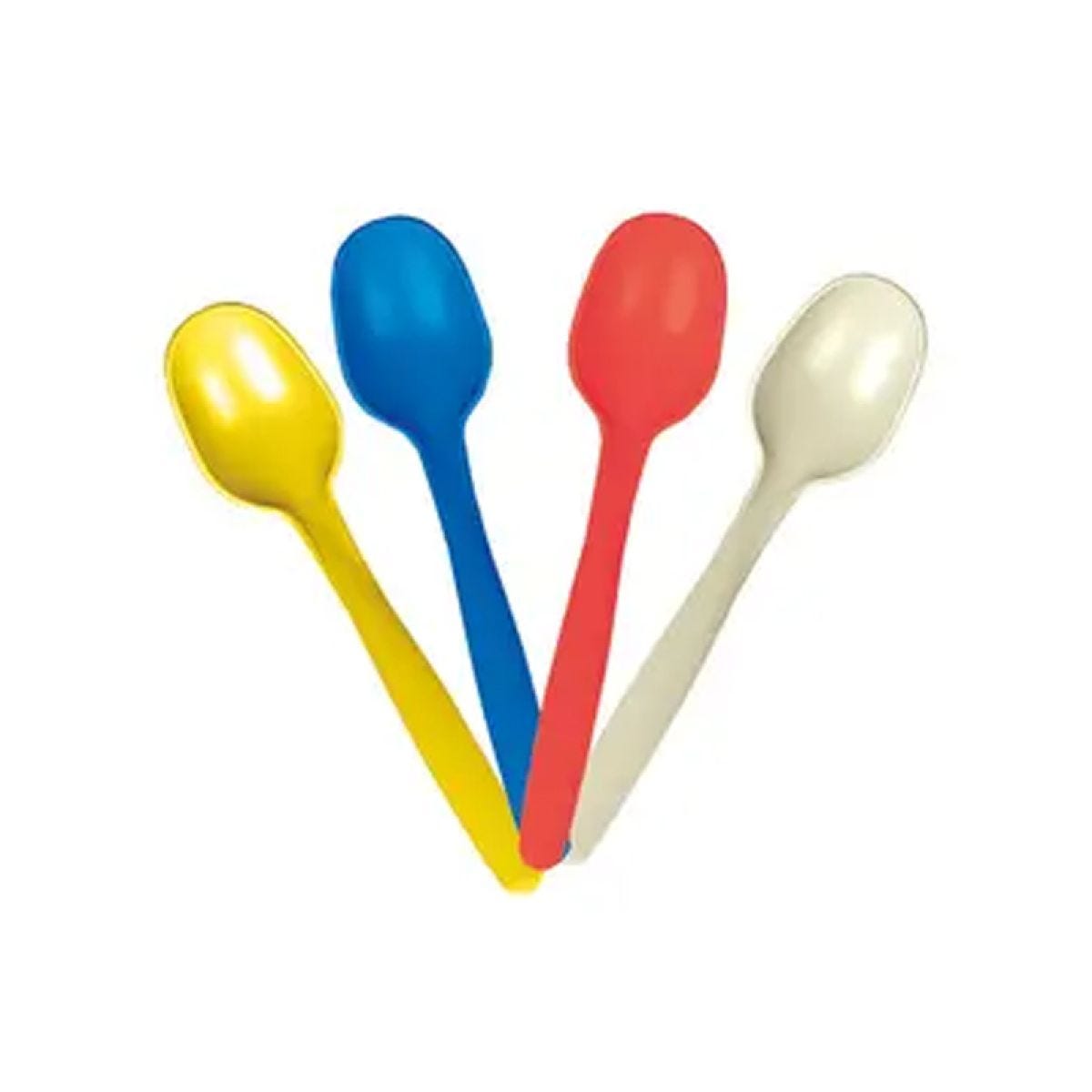 Reuseable Plastic Spoons 4 Colours (8pk)