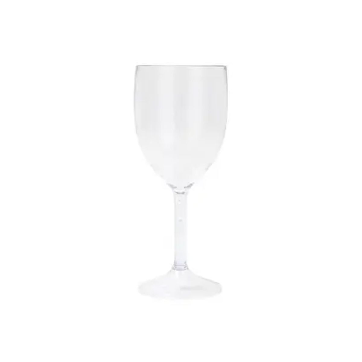 Clear Semi-Transparent Reusable Wine Glasses (2pk)