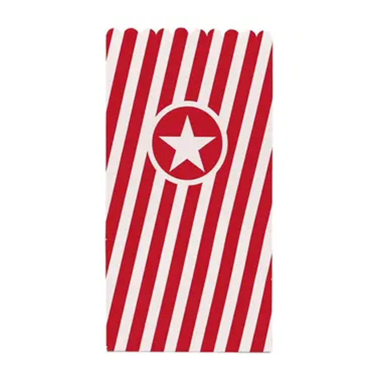 Red Paper Popcorn Bags (4pk)
