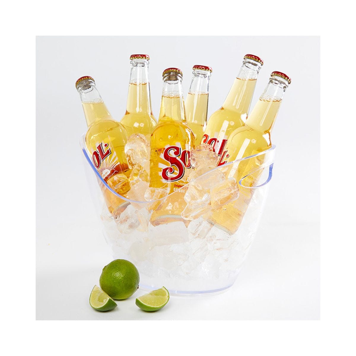 Clear Ice Bucket 4 Litre - 27cm x 20cm x 20cm