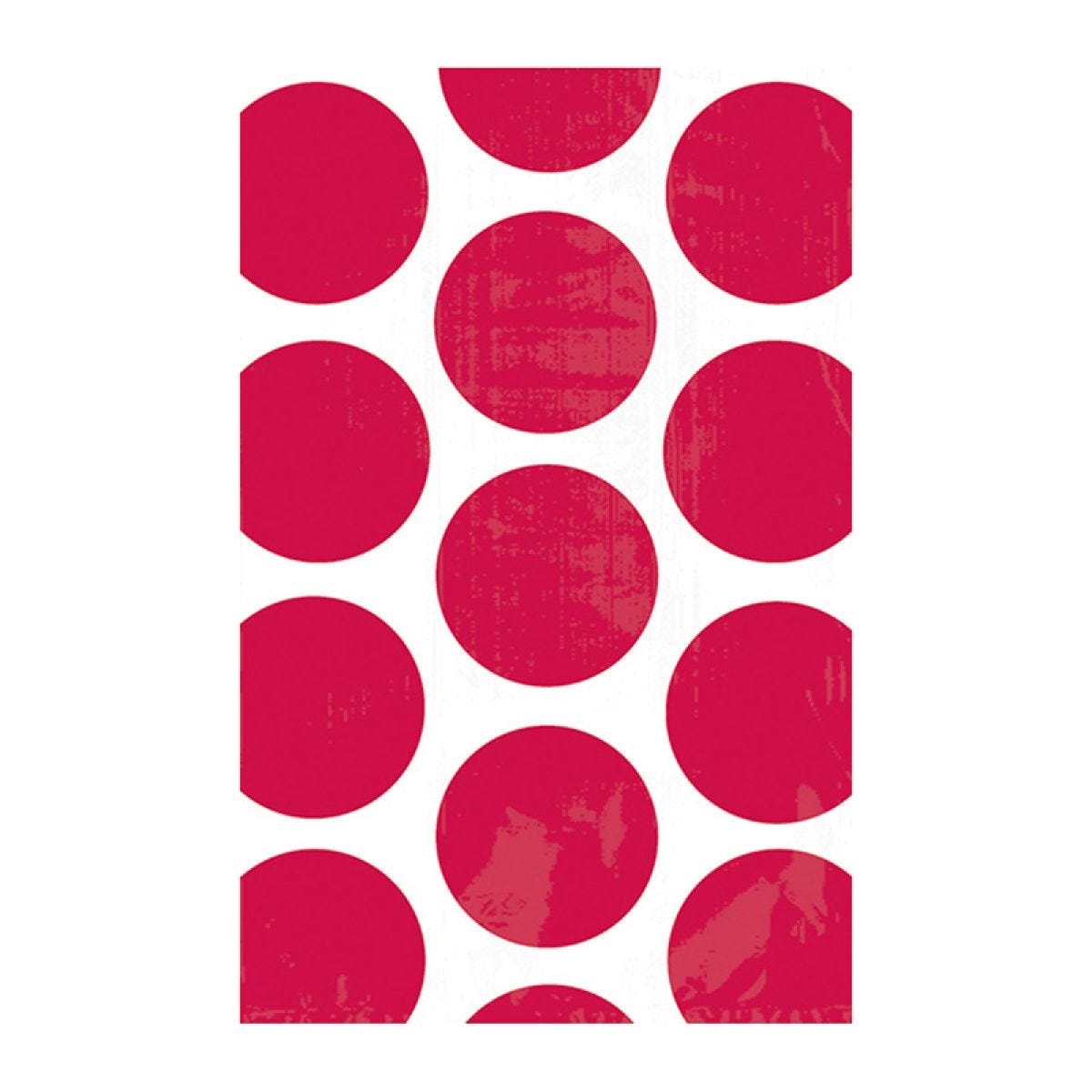Apple Red Polka Dot Paper Sweet Bags - 17cm