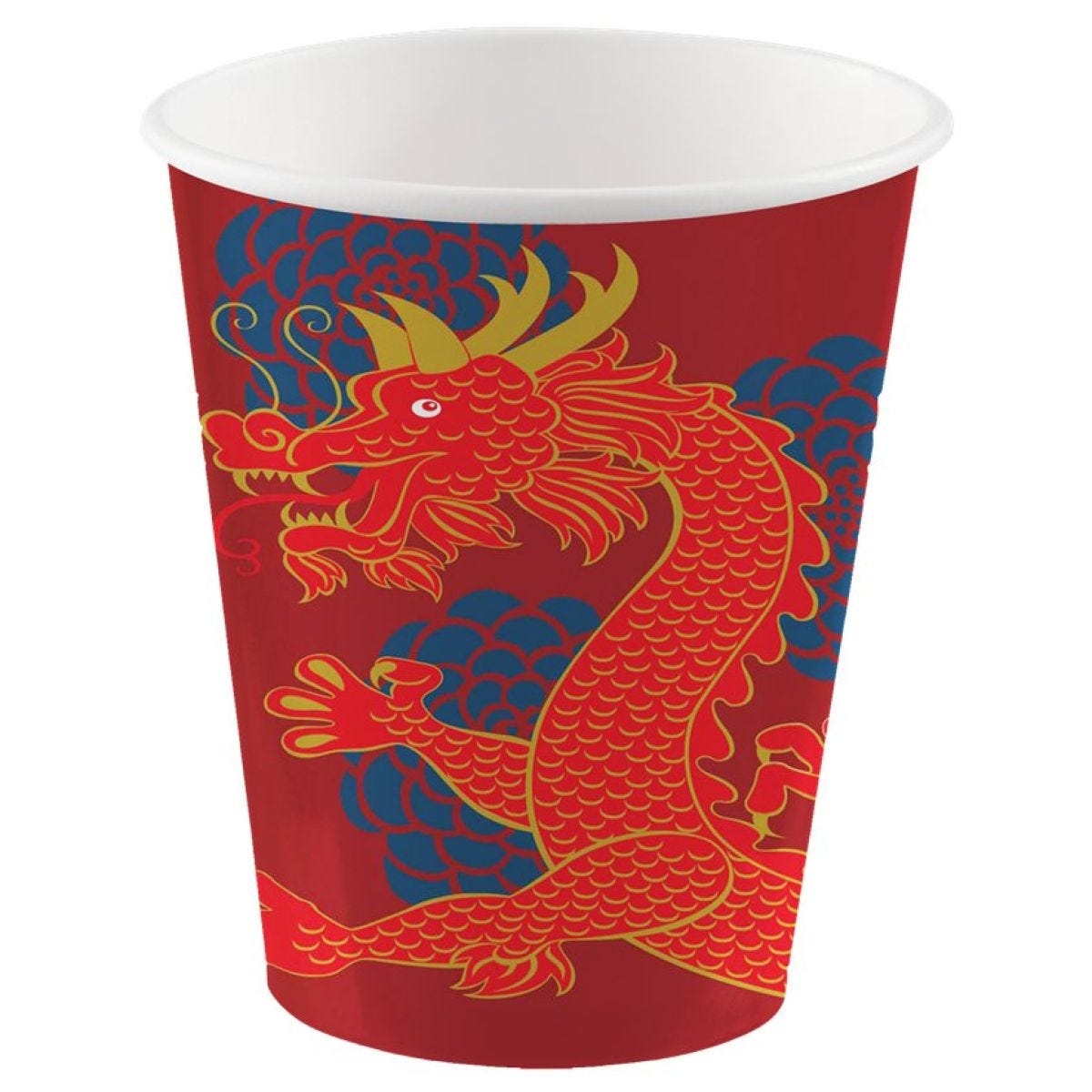 Chinese New Year Paper Cups - 250ml (8pk)