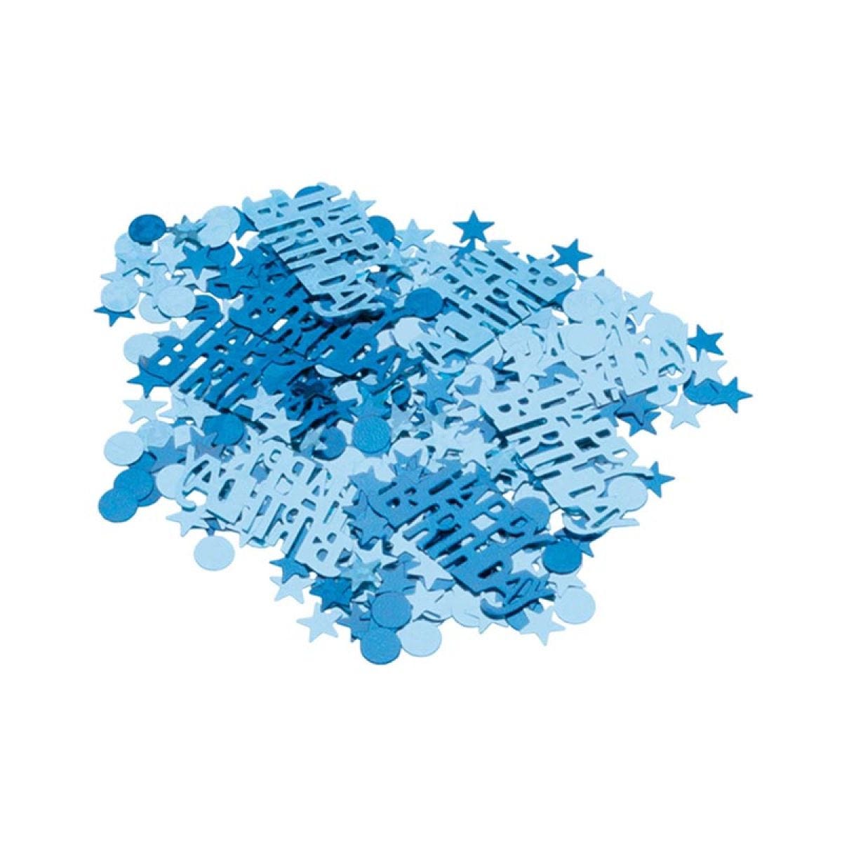 Blue Happy Bday Metallic Confetti (14g)