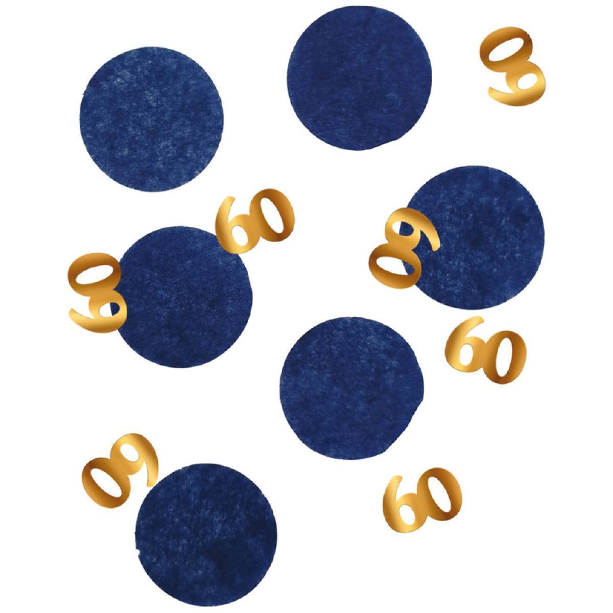 Navy & Gold 60 Confetti (25g)