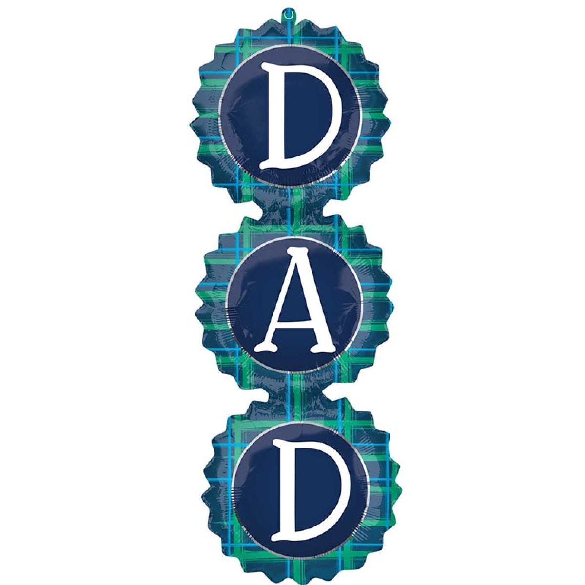 DAD Checks Supershape Balloon - 13" x 38" Foil