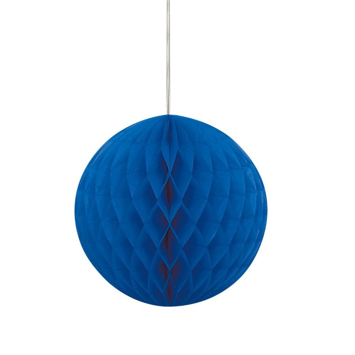 Royal Blue Honeycomb Ball Decoration - 20cm