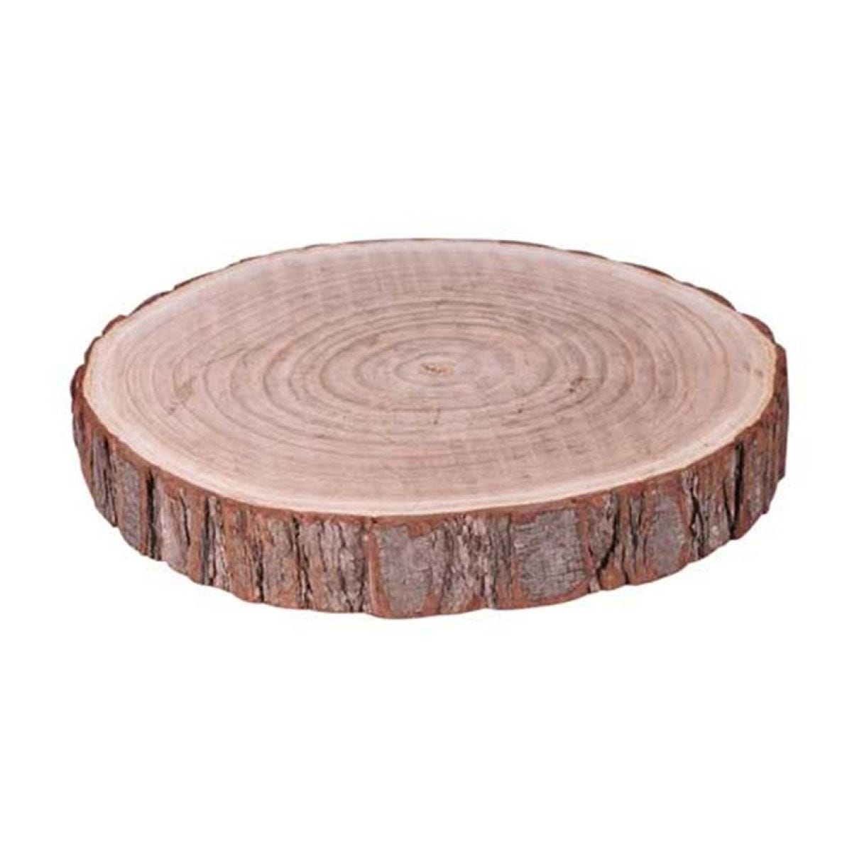 Wooden Slice Table Centrepiece - 22cm