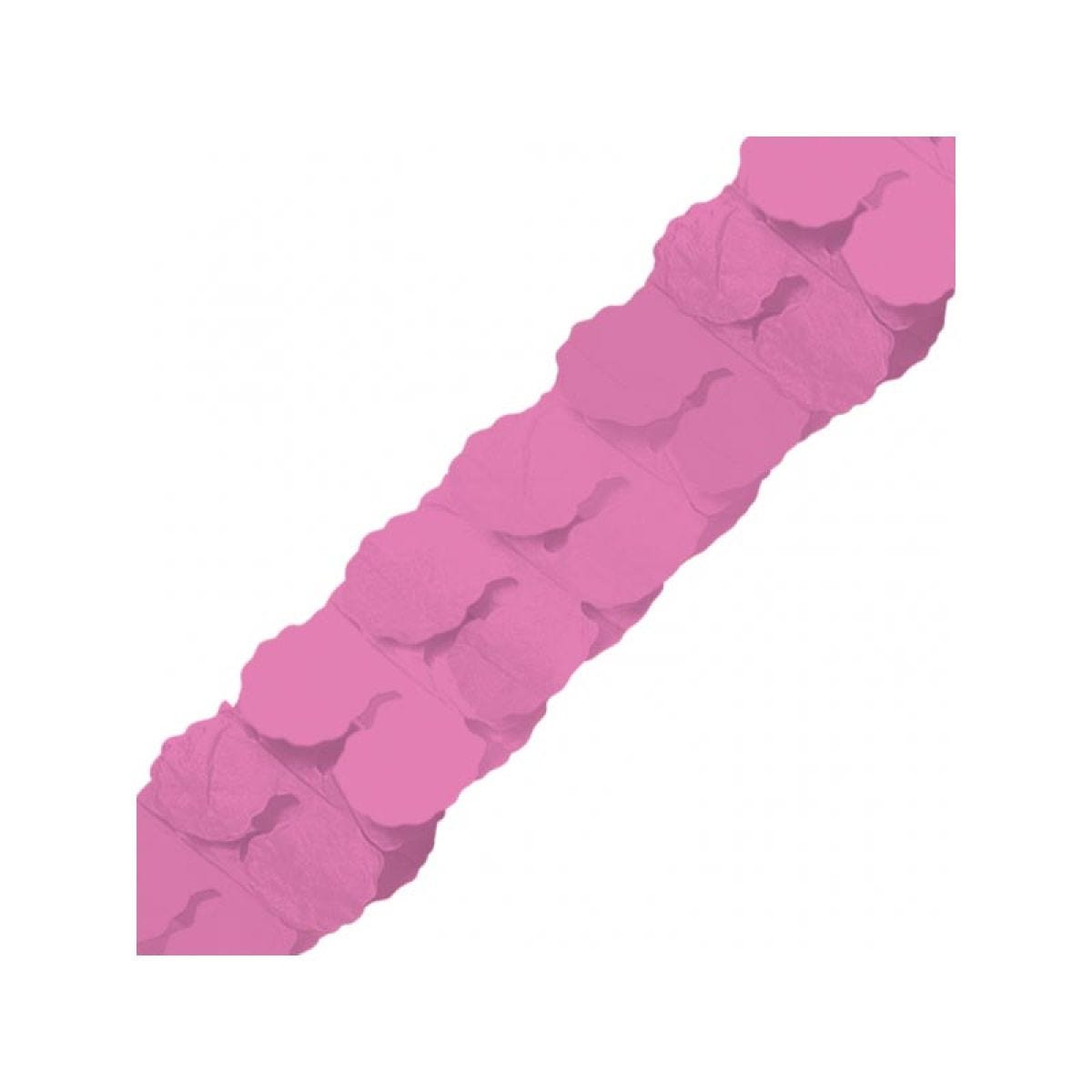 Bright Pink Paper Garland - 3.65m