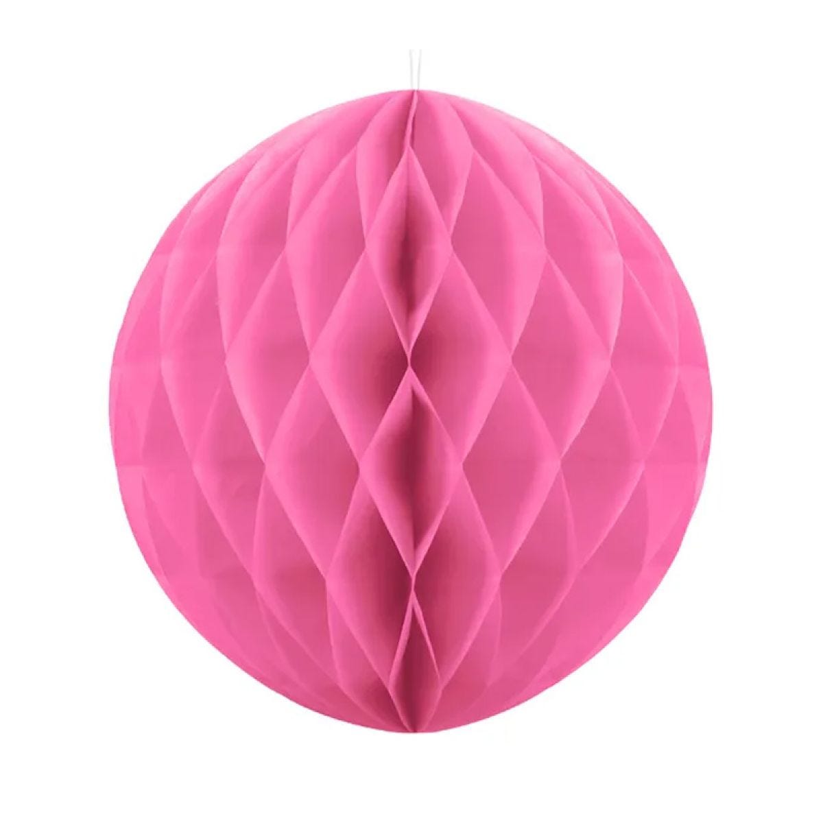 Pink Honeycomb Ball Paper Decoration - 20cm