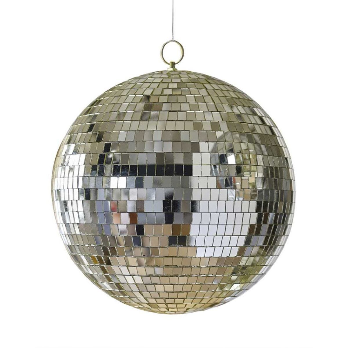 Gold Disco Ball Hanging Decoration - 30cm