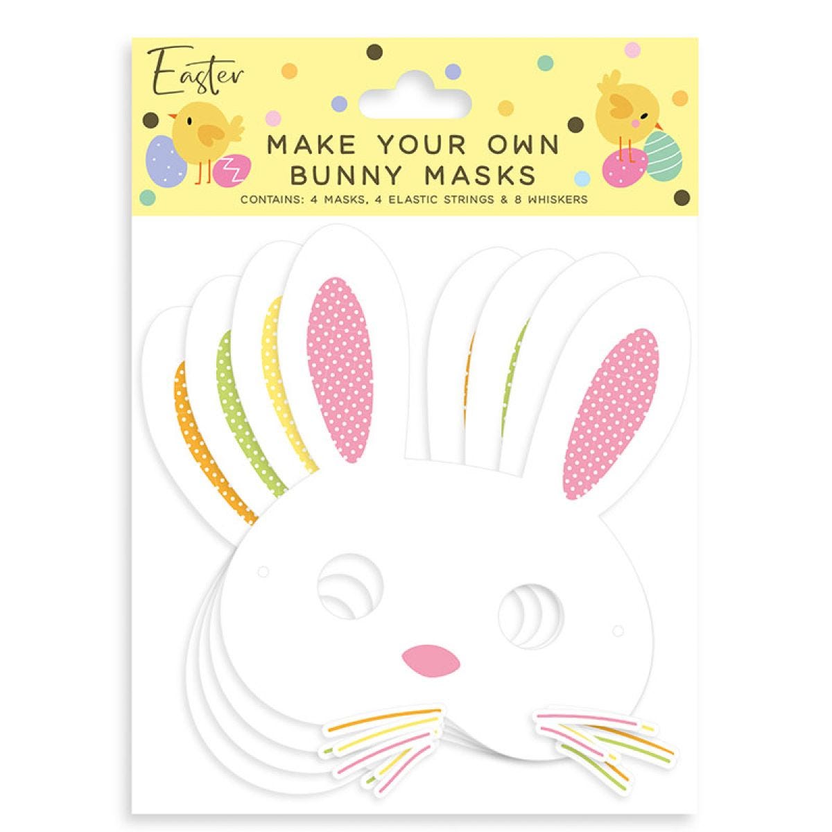 Make your own Bunny Masks (4pk)