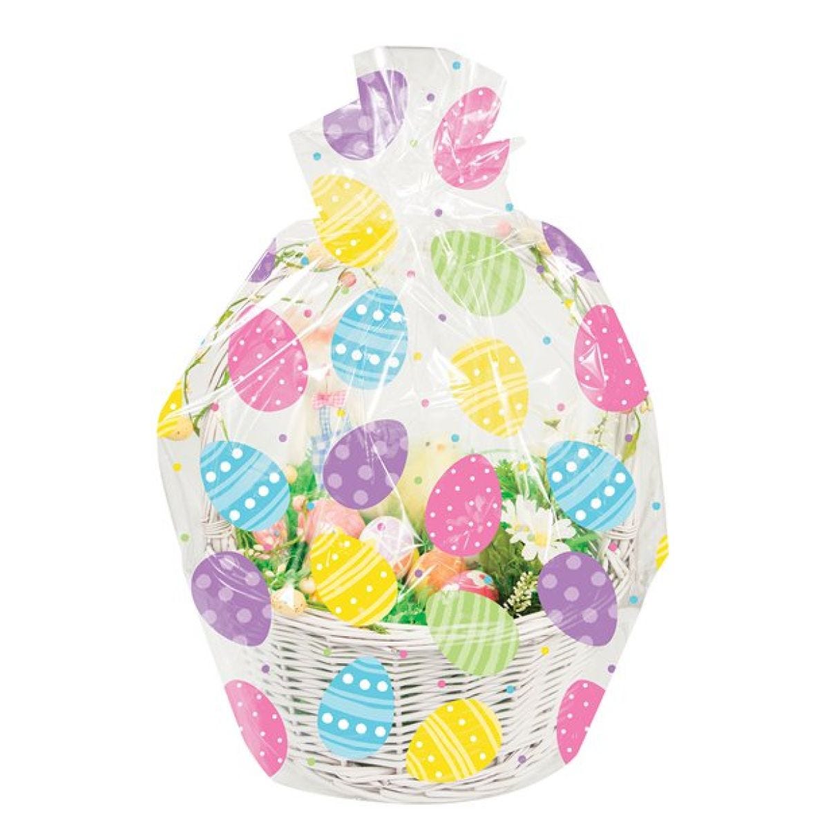 Easter Eggs Cello Basket Bag 61cm x 63cm