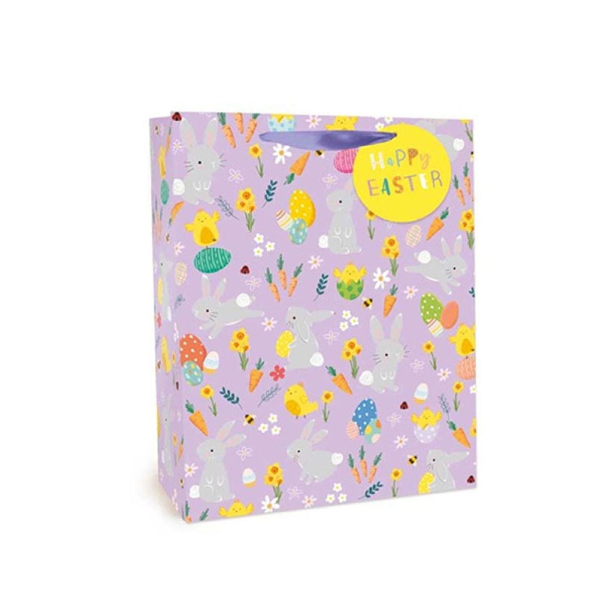 Happy Easter Bunnies Medium Gift Bag - 23cm x 18cm