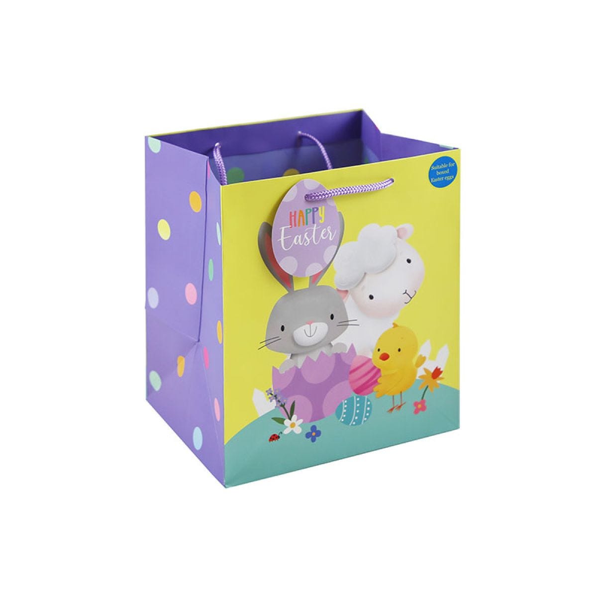 Easter Cute Egg Hunt Gift Bag - 25.5cm x 21.5cm