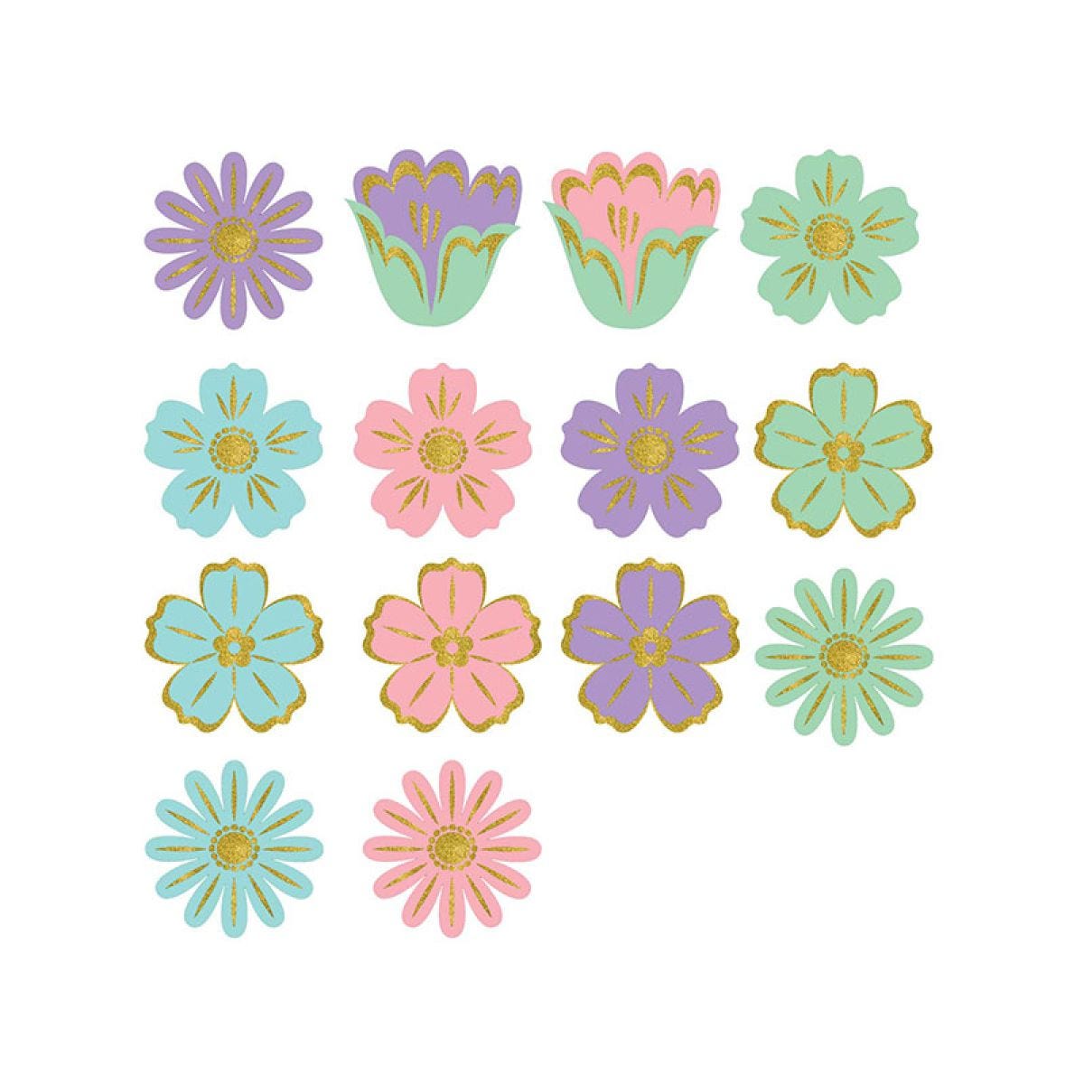 Easter Mini Flower Cutouts - 6cm (50pk)