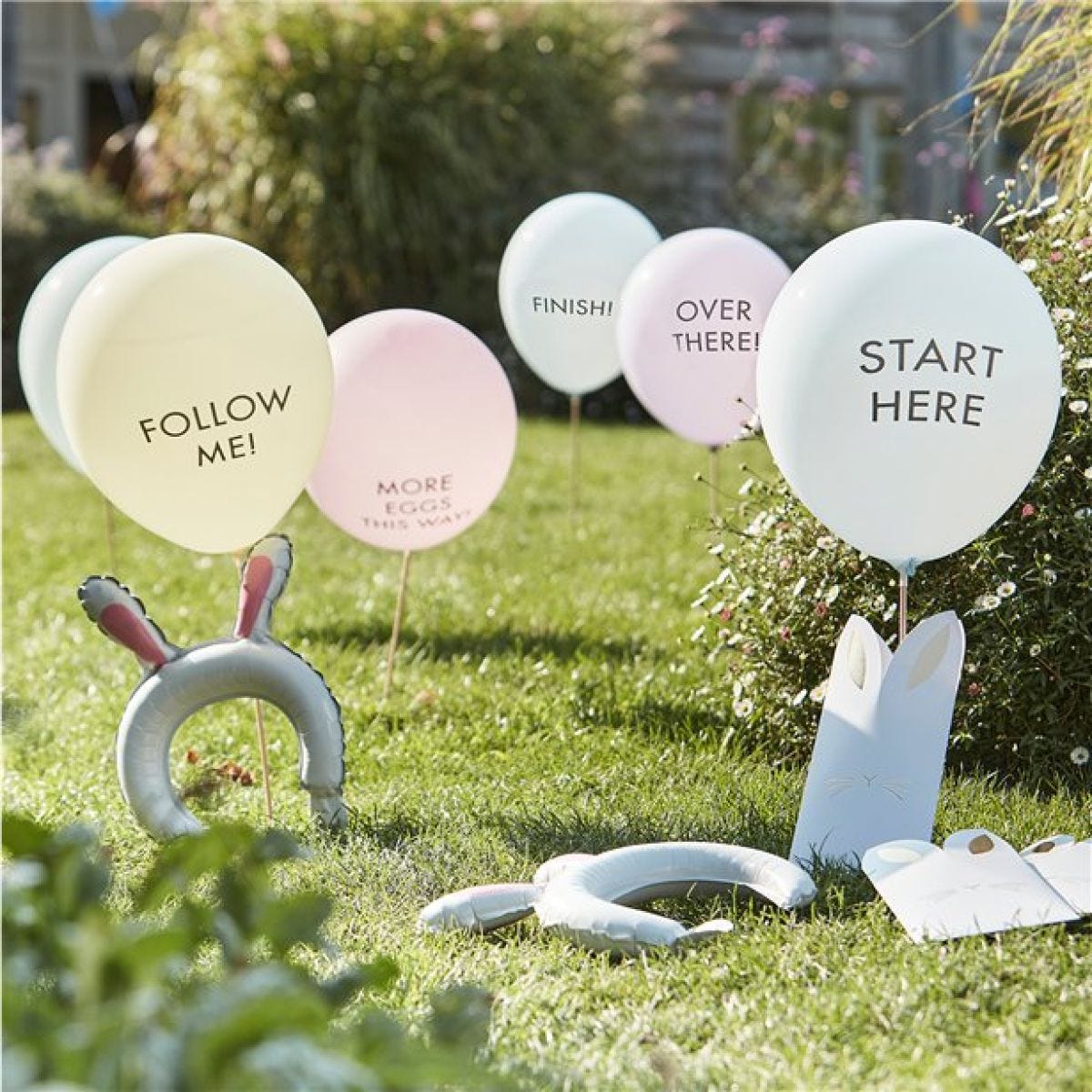 Egg Hunt Balloon Signs
