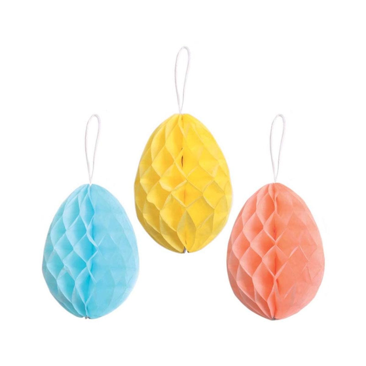 Large Honeycomb Easter Egg - 25cm - Assorted