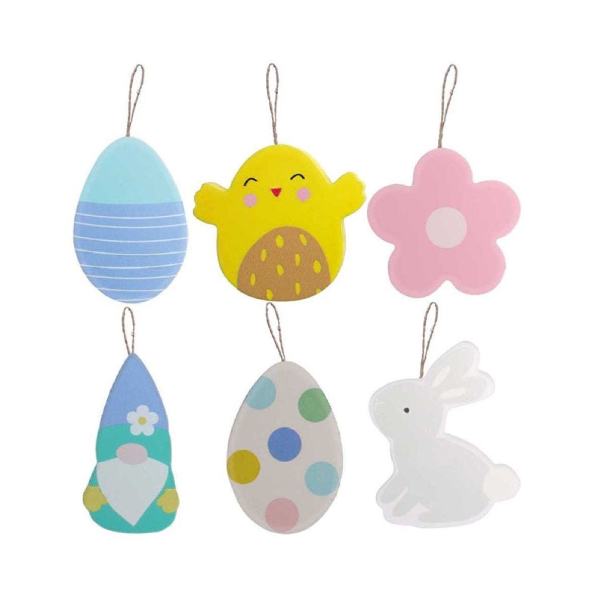 Easter Hanging Decorations (6pk)